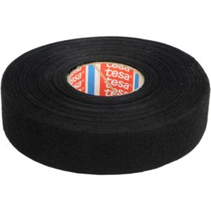 TESA Linnentape PET-wol - 25 mm breed - 300 um dik - Tot 105 graden - 25 meter - zwart