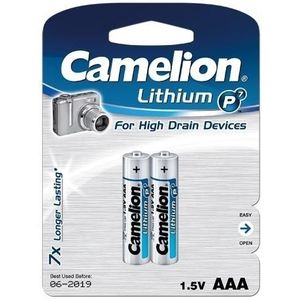 Camelion Lithium AAA - 1.5V batterij (2stuks)