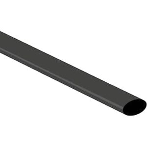 Krimpkous Zwart 50,8mm - 25,4mm 1 meter
