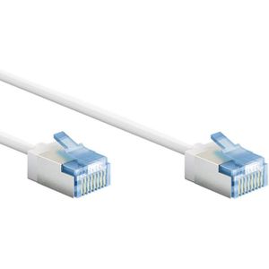 FTP CAT6A Slimline 10 Gigabit Netwerkkabel - CU - Ultraflex - 10 meter - Wit