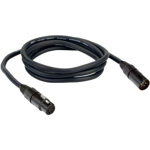 DAP XLR 4-pin Microfoon- en Signaalkabel - 6 meter - Zwart