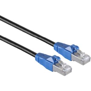 S/FTP CAT6A EasyPull Gigabit Netwerkkabel - CU - 2 meter - Zwart