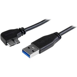 StarTech Slanke Micro USB 3.0 kabel haaks naar links - 2m