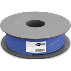Goobay CAT6A Netwerkkabel - Zonder connector - blauw - 100 m