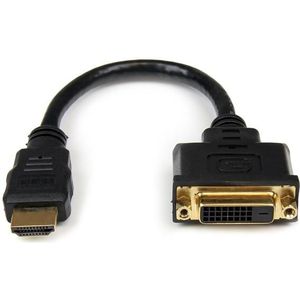 StarTech 20cm HDMI naar DVI-D Video adapter kabel - M/F