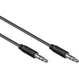 3,5mm Stereo Jack Kabel - 1,5 meter - Zwart