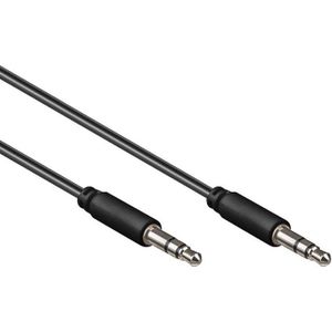 3,5mm Stereo Jack Kabel - 1,5 meter - Zwart