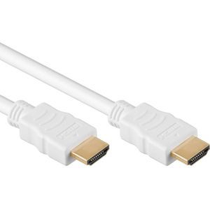 HDMI 2.0 Kabel - 4K 60Hz - Verguld - 1 meter - Wit