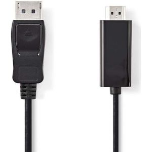 DisplayPort v1.1 naar HDMI Kabel - Full HD 60Hz - 2 meter - Zwart