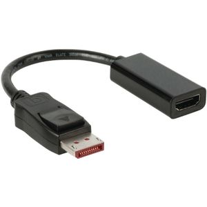 DisplayPort v1.4 naar HDMI (v) Verloopkabel - 4K 60Hz - 0,15 meter - Zwart