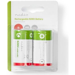 2x Oplaadbare batterij D - 4000mAh