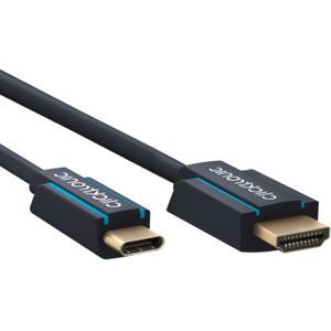 Clicktronic USB-C naar HDMI kabel - 4K 60Hz - 1 meter - Zwart