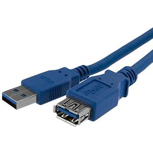 StarTech 1m SuperSpeed USB 3.0 Verlengkabel A naar A - Blauw M/F