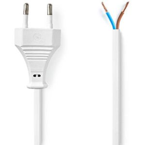 Goobay Kabel met eurostekker voor montage, 1,5 m, wit