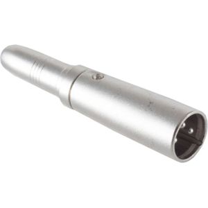 XLR 3-pin (m) - 6,35mm Mono Jack (v) Adapter - Metaal