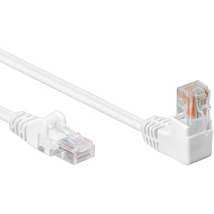 UTP CAT5e Gigabit Netwerkkabel - 1 kant haaks - CCA - 10 meter - Wit