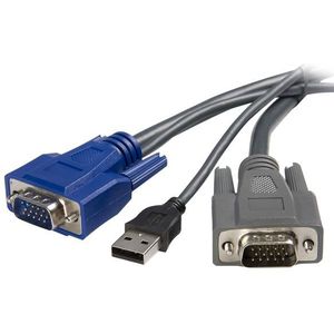 StarTech 3m ultradunne 2-in-1 USB VGA KVM-kabel