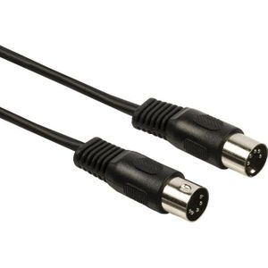 5-pin DIN Kabel - 1 meter - Zwart