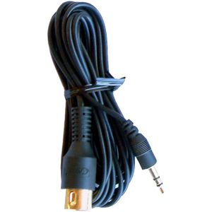 Cavus 5-pin DIN (m) naar 3,5mm Stereo Jack (m) Kabel - Voor B&O - Verguld - 3 meter - Zwart