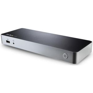 StarTech.com Dual-Monitor USB-C docking station, 60W Power Delivery voor Windows Laptops, USB Type-C naar HDMI / DVI Dock, USB 3.1 Gen 1 Type C Dock met Lader, 5x USB, Thunderbolt 3 Compatibel