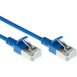 FTP CAT6A Slimline 10 Gigabit Netwerkkabel - CU - 0,5 meter - Blauw