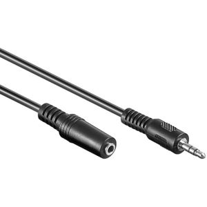 3,5mm Stereo Jack Verlengkabel - 10 meter - Zwart