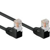UTP CAT5e Gigabit Netwerkkabel - haaks - CCA - 0,5 meter - Zwart