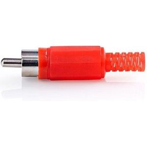 Connector RCA Male PVC Rood