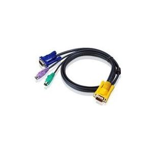ATEN 1.8M PS/2 KVM Kabel met 3 in 1 SPHD