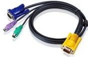ATEN 1.8M PS/2 KVM Kabel met 3 in 1 SPHD