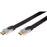 HDMI 1.3b Kabel - Full HD 60Hz - Plat - 1,5 meter - Zwart