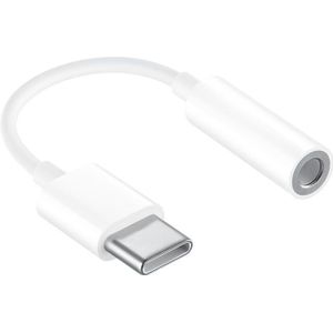 USB-C (m) naar 3.5mm Stereo Jack (v) Adapterkabel - 0,15 meter - Wit