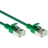 FTP CAT6A Slimline 10 Gigabit Netwerkkabel - CU - 1,5 meter - Groen