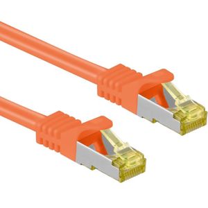 S/FTP CAT7 10 Gigabit Netwerkkabel - CU - 0,25 meter - Oranje