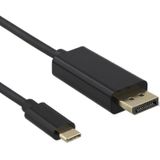 USB-C naar DisplayPort kabel - 4K 60Hz - 3 meter - Zwart