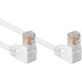 UTP CAT5e Gigabit Netwerkkabel - haaks - CCA - 2 meter - Wit