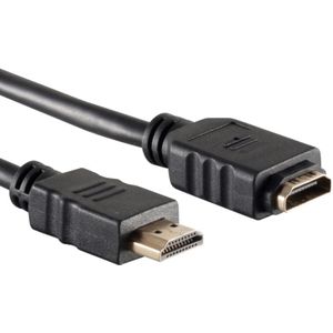 HDMI 2.0 Verlengkabel - 4K 60Hz - 1 meter - Zwart