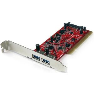 StarTech 2-poorts PCI SuperSpeed USB 3.0-adapterkaart met SATA-voeding