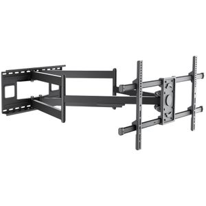 TV muurbeugel voor 43-90 inch schermen - Pro - Full Motion Draai- en Kantelbaar - Tot 80kg - Zwart