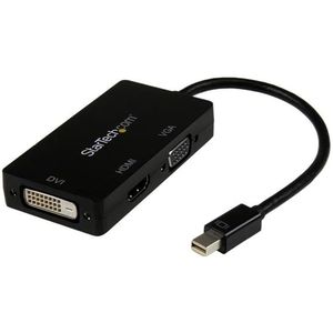 Startech Mini Displayport naar VGA DVI of HDMI adapterkabel zwart