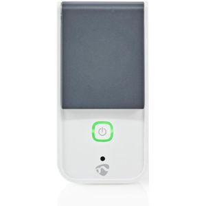 Slimme Wifi Stopcontact Stekker voor Buiten - Stroommeter en Afdekklep - Tot 3680W - Geaard - Grijs/
