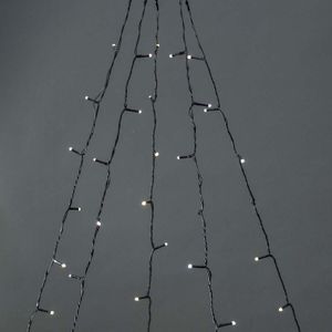 Slimme Wifi LED Kerstboom Verlichting - Warm Wit - 5 x 4 meter - 200 LED's - IP65 - Zwart