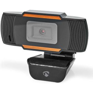 Webcam - Full HD 30 fps - Ingebouwde microfoon - 2 Megapixel - Zwart/Oranje - 1 meter