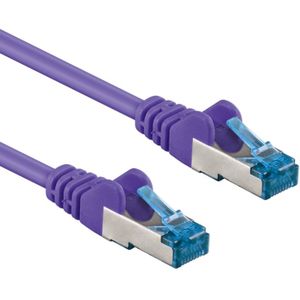 S/FTP CAT6A 10 Gigabit Netwerkkabel - CU - 15 meter - Paars