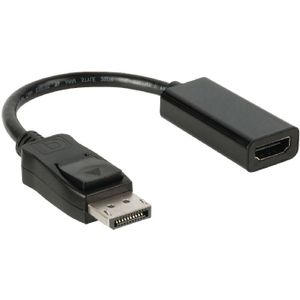 DisplayPort v1.1 naar HDMI (v) Verloopkabel - Full HD 60Hz - 0,15 meter - Zwart