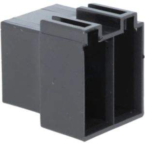 Dubbele ISO Connector Vrouwelijk - 16-pins - Zwart