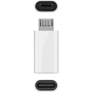 USB C Female Naar USB Micro B Male Adapter Wit - USB 2.0