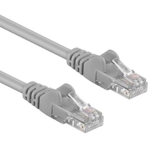 UTP CAT6A 10 Gigabit Netwerkkabel - CU - 1 meter - Grijs
