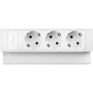 Power Desk Up 2.0 - 3x Schuko - 1 meter eGST (m) - Wit