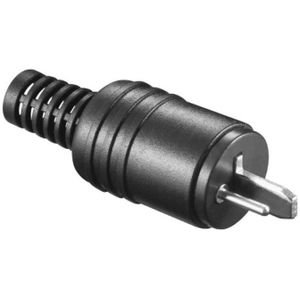 2-pin DIN Luidspreker Connector (m) - Schroefbare Behuizing - Zwart